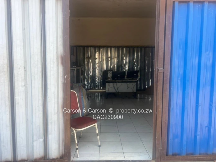 50m² Harare CBD Shops and 2 available containers for storage  Secure Unit with Roller Door & Parking