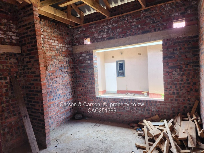Unfinished 4-Bed Home in Arlington, Harare South — Borehole