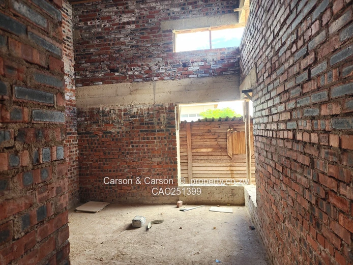 Unfinished 4-Bed Home in Arlington, Harare South — Borehole