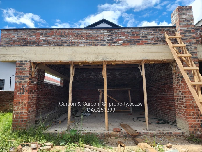 Unfinished 4-Bed Home in Arlington, Harare South — Borehole