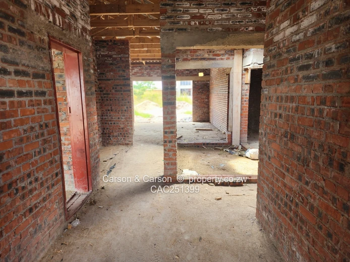 Unfinished 4-Bed Home in Arlington, Harare South — Borehole