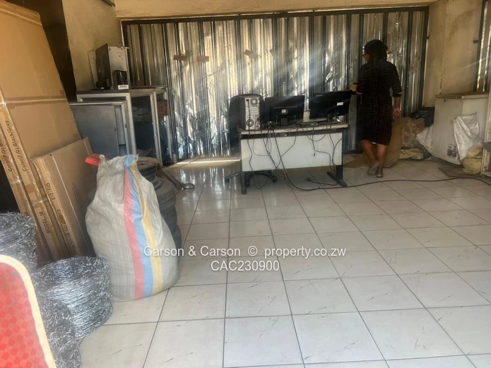 50m² Harare CBD Shops and 2 available containers for storage  Secure Unit with Roller Door & Parking